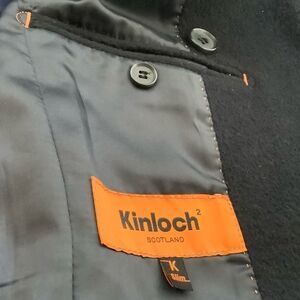 Kinloch Anderson PEACOAT Double Breast Jacket warm wool molten Scotland euc